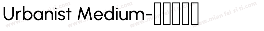 Urbanist Medium字体转换